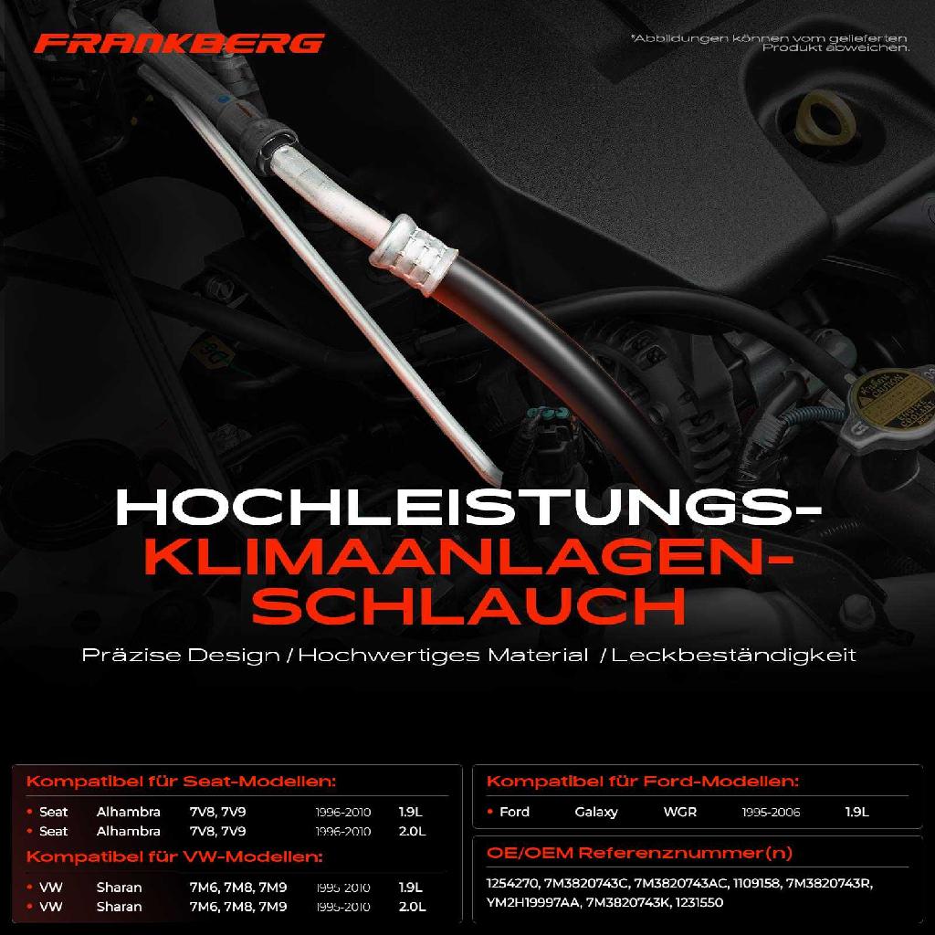 1x Hochdruckleitung Klimaanlage für VW Sharan Ford Galaxy WGR Seat Alhambra
