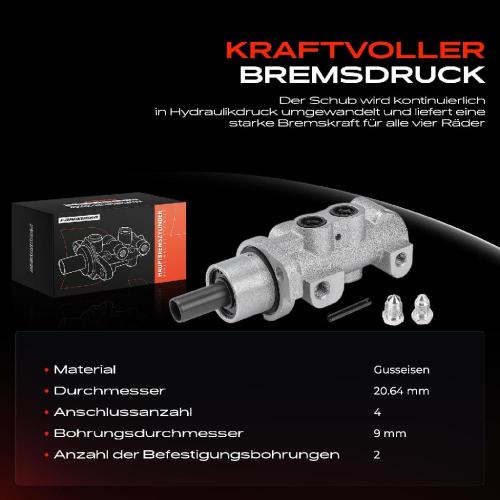 1x Hauptbremszylinder Bremszylinder für Peugeot 206 206 SW Van 1.1L-1.9L 1998-2013 Bild 1x Hauptbremszylinder Bremszylinder für Peugeot 206 206 SW Van 1.1L-1.9L 1998-2013