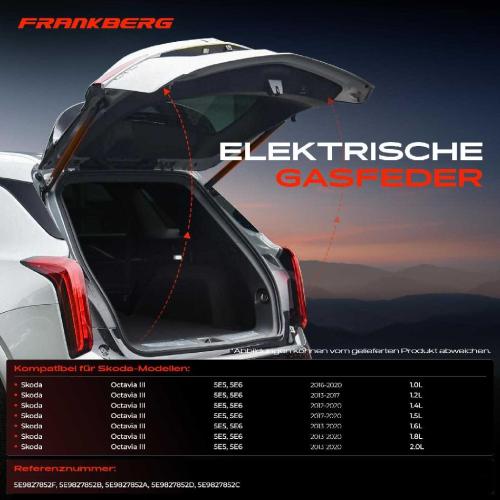 1x Gasfeder Elektrisch Heckklappe Hinten Rechts für Skoda Octavia III 3 Combi 5E5 Bild 1x Gasfeder Elektrisch Heckklappe Hinten Rechts für Skoda Octavia III 3 Combi 5E5
