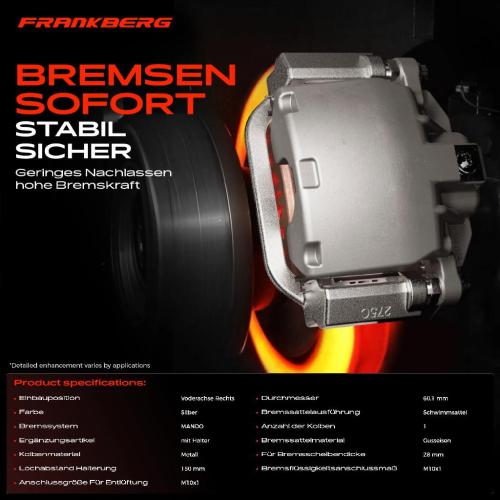 1x Bremssattel Vorderachse Rechts für Jeep Compass M6 M7 MP MV 1.4L 1.6L 2.0L Bj ab 2016 Bild 1x Bremssattel Vorderachse Rechts für Jeep Compass M6 M7 MP MV 1.4L 1.6L 2.0L Bj ab 2016