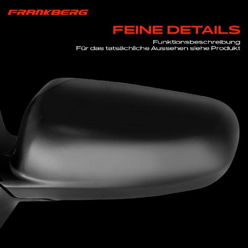 Frankberg 1x Außenspiegel Links für VW Polo 6V2 6V5 Seat Cordoba 6K1 6K2 6K5 Ibiza 6K1 1995-2002 Bild Frankberg 1x Außenspiegel Links für VW Polo 6V2 6V5 Seat Cordoba 6K1 6K2 6K5 Ibiza 6K1 1995-2002
