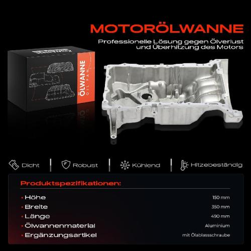 Frankberg 1x Ölwanne Motorölwanne für Mercedes-Benz W176 W242 W246 C117 Infiniti Q30 2.0L Bild Frankberg 1x Ölwanne Motorölwanne für Mercedes-Benz W176 W242 W246 C117 Infiniti Q30 2.0L
