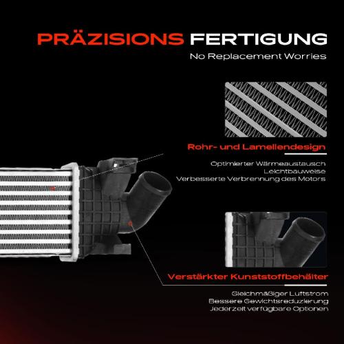 1x Ladeluftkühler Turbokühler für Ford C-Max DM2 Focus II DA Kuga I 1.6L-2.0L Bild 1x Ladeluftkühler Turbokühler für Ford C-Max DM2 Focus II DA Kuga I 1.6L-2.0L