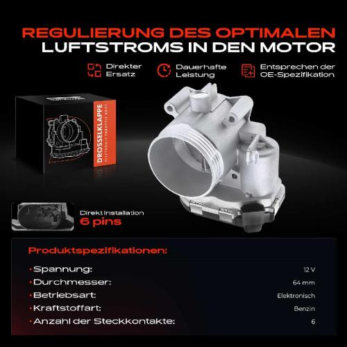 1x Drosselklappe Drosselklappenstutzen für Volvo S60 I S80 I V70 II P80 XC90 I 275 Bild 1x Drosselklappe Drosselklappenstutzen für Volvo S60 I S80 I V70 II P80 XC90 I 275