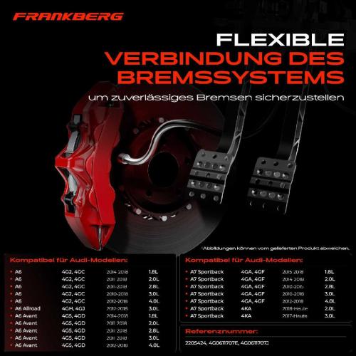 1x Bremsschlauch Bremsschläuche Vorderachse Links oder Rechts für Audi A6 4GH 4G2 A7 4K Bild 1x Bremsschlauch Bremsschläuche Vorderachse Links oder Rechts für Audi A6 4GH 4G2 A7 4K