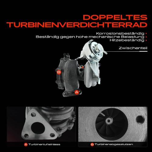 1x Abgasturbolader für Opel Astra H Caravan GTC Kasten/Kombi Stufenheck Combo Kasten/MPV Tour Corsa C Bild 1x Abgasturbolader für Opel Astra H Caravan GTC Kasten/Kombi Stufenheck Combo Kasten/MPV Tour Corsa C