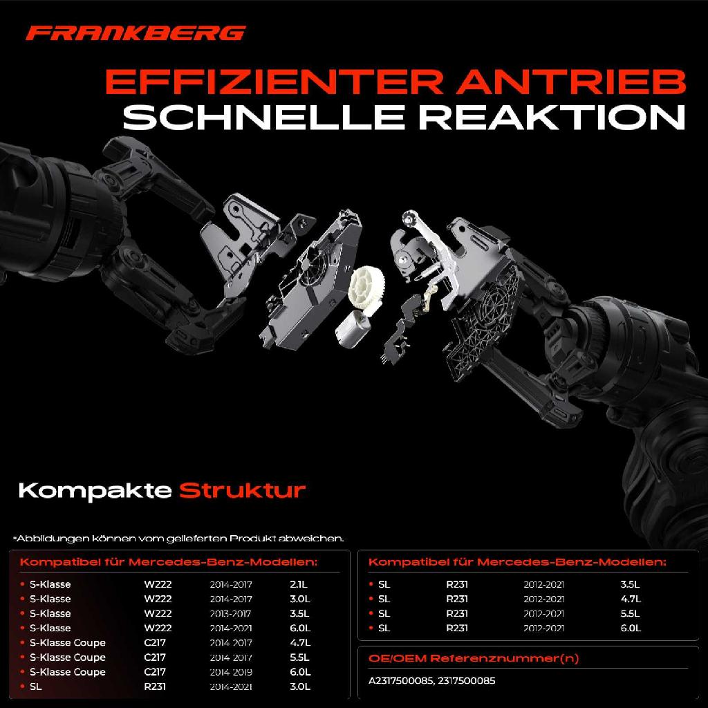 1x Heckklappenschloss für Mercedes-Benz W222 C217 A217 SL R231