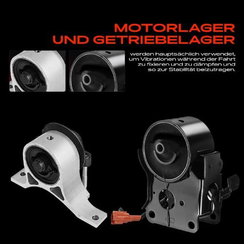 1x Getriebelagerlager Motorlager Vorne und Hinten für Nissan Altima Quest 3.5L Bild 1x Getriebelagerlager Motorlager Vorne und Hinten für Nissan Altima Quest 3.5L