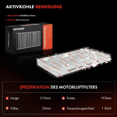 1x Innenraumfilter Aktivkohle für Audi A4 Avant A6 Allroad Seat Exeo ST 3R5 Bild 1x Innenraumfilter Aktivkohle für Audi A4 Avant A6 Allroad Seat Exeo ST 3R5