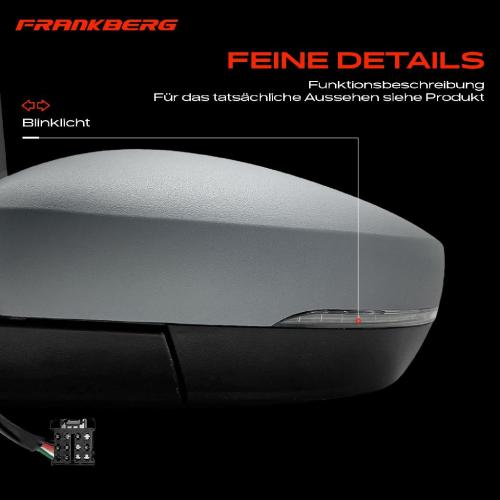 Frankberg 1x Au enspiegel Links f r VW Polo 6C1 6R1 1.2L 1.4L 1.6L 2009-2010 Bild Frankberg 1x Au enspiegel Links f r VW Polo 6C1 6R1 1.2L 1.4L 1.6L 2009-2010