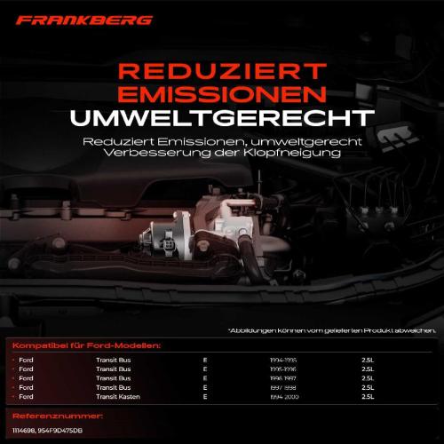 Frankberg 1x AGR-Ventil Abgasrückführungsventil für Ford Transit Bus E Transit Kasten 2.5L 1994-2000 Bild Frankberg 1x AGR-Ventil Abgasrückführungsventil für Ford Transit Bus E Transit Kasten 2.5L 1994-2000