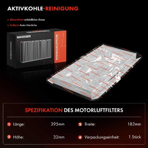 1x Innenraumfilter Aktivkohle für Mercedes-Benz A-Klasse W169 B-Klasse W245 Bild 1x Innenraumfilter Aktivkohle für Mercedes-Benz A-Klasse W169 B-Klasse W245