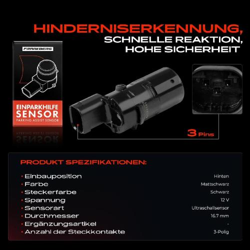 1x Parksensor PDC Sensor Hinten für BMW 5er E39 7er E38 1998-2001 2.0L-5.4L Bild 1x Parksensor PDC Sensor Hinten für BMW 5er E39 7er E38 1998-2001 2.0L-5.4L