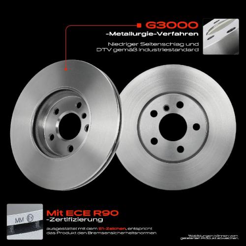 Frankberg 2x Bremsscheiben Vorderachse für BMW 1er F40 F45 F44 F46 F48 F39 MINI F54 F60 Bj ab 2014 Bild Frankberg 2x Bremsscheiben Vorderachse für BMW 1er F40 F45 F44 F46 F48 F39 MINI F54 F60 Bj ab 2014