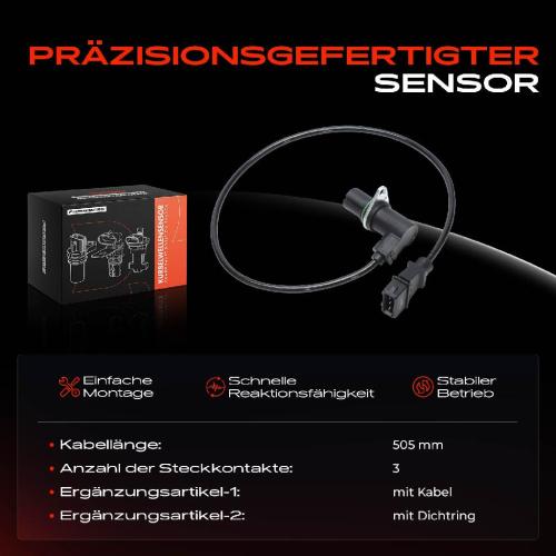 1x Kurbelwellensensor Impulsgeber für VW Golf III 1H Passat 35I Sharan Seat Alhambra Ibiza II Bild 1x Kurbelwellensensor Impulsgeber für VW Golf III 1H Passat 35I Sharan Seat Alhambra Ibiza II