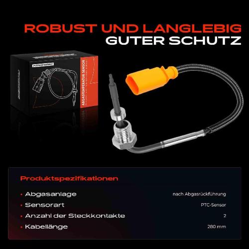Frankberg 1x Abgastemperatursensor für VW Audi A4 Allroad Avant A5 Sportback A6 Avant Q5 Q7 Bild Frankberg 1x Abgastemperatursensor für VW Audi A4 Allroad Avant A5 Sportback A6 Avant Q5 Q7
