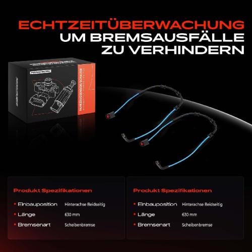 2x Warnkontakt Bremsbelagverschleiß Hinten für Jaguar XK Cabriolet Coupe X150 Bild 2x Warnkontakt Bremsbelagverschleiß Hinten für Jaguar XK Cabriolet Coupe X150