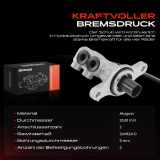 1x Hauptbremszylinder Bremszylinder für Citroën C3 C4 DS3 Peugeot 207 208 2008 Opel
