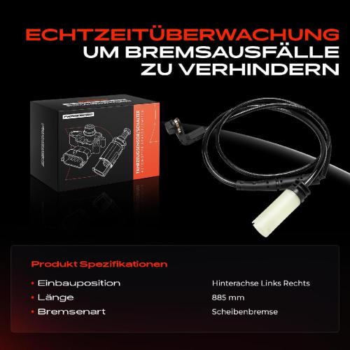 1x Warnkontakt Bremsbelagverschleiß Hinterachse für BMW 5er Touring E61 2.0L 2.5L 3.0L Bild 1x Warnkontakt Bremsbelagverschleiß Hinterachse für BMW 5er Touring E61 2.0L 2.5L 3.0L