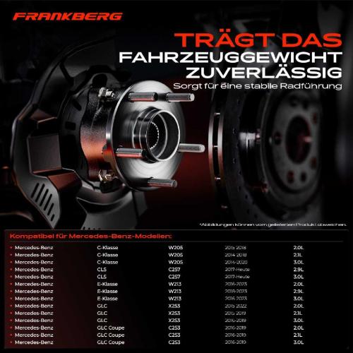2x Radnabe Radlagersatz Vorne für Mercedes-Benz C-Klasse W205 A205 C205 S205 C257 W213 Bild 2x Radnabe Radlagersatz Vorne für Mercedes-Benz C-Klasse W205 A205 C205 S205 C257 W213