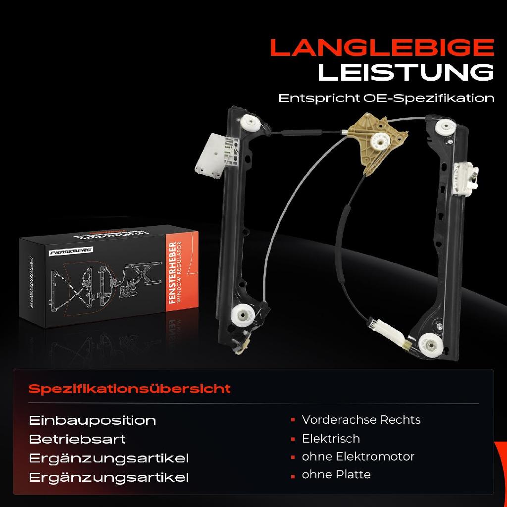 1x Fensterheber Vorne Rechts für BMW E93 320d E92 325d