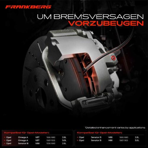 Frankberg 1x Warnkontakt Bremsbelagverschleiß Vorderachse für Opel Omega A V87 Senator B V88 Bild Frankberg 1x Warnkontakt Bremsbelagverschleiß Vorderachse für Opel Omega A V87 Senator B V88