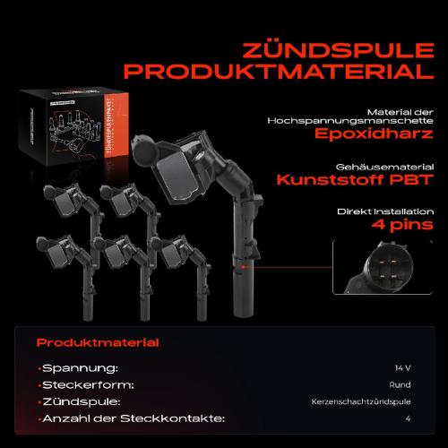 Frankberg 6x Zündmodul Zündspule für Mercedes-Benz W205 A205 C205 S205 C218 X218 W212 W213 A207 A238 C207 C238 Bild Frankberg 6x Zündmodul Zündspule für Mercedes-Benz W205 A205 C205 S205 C218 X218 W212 W213 A207 A238 C207 C238