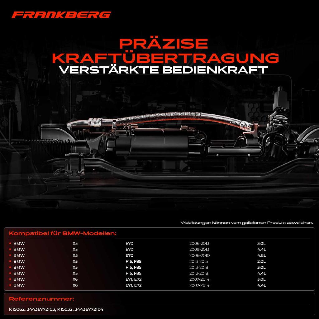 2x Seilzug Feststellbremse Hinterachse beidseitig für BMW X5 E70 F15 F85 X6 E71 E72