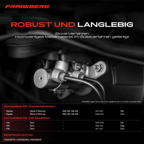 1x Hauptbremszylinder Bremszylinder für VW Taro Toyota Hilux V Pick-up 1.8L 2.2L 2.4L Bild 1x Hauptbremszylinder Bremszylinder für VW Taro Toyota Hilux V Pick-up 1.8L 2.2L 2.4L