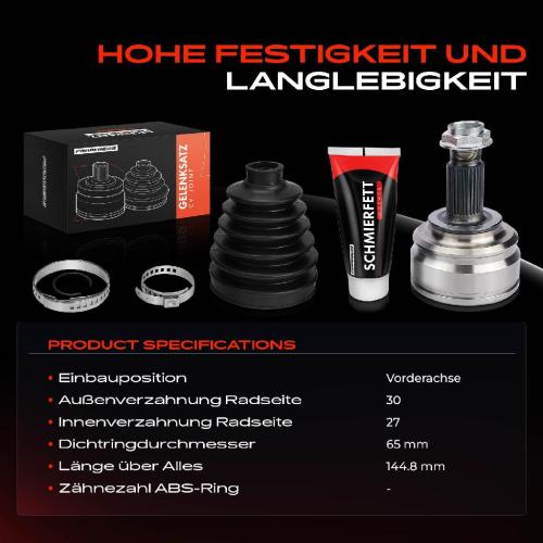 1x Antriebswelle Gelenksatz Vorderachse für BMW X5 E53 3.0L 4.4L 2000-2006 Bild 1x Antriebswelle Gelenksatz Vorderachse für BMW X5 E53 3.0L 4.4L 2000-2006