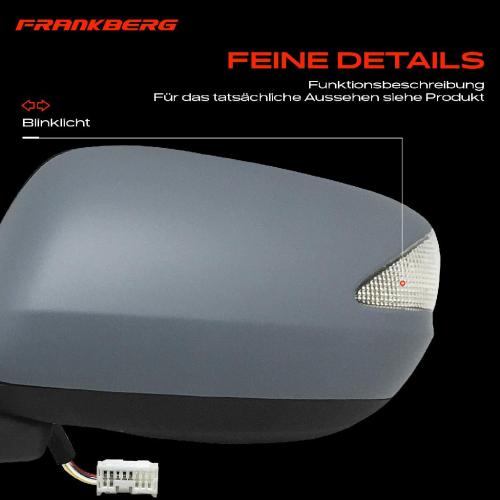 1x Außenspiegel Links für Honda Jazz III GE GG GP ZA 1.2L 1.3L 1.5L 2009-2015 Bild 1x Außenspiegel Links für Honda Jazz III GE GG GP ZA 1.2L 1.3L 1.5L 2009-2015