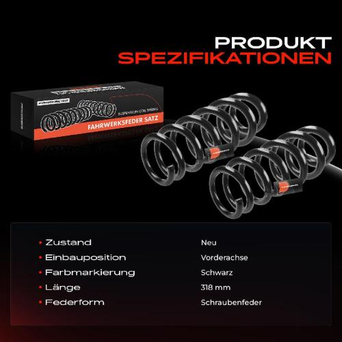 Frankberg 2x Fahrwerksfeder Vorderachse für VW Amarok 2HA 2HB S1B S6B S7A S7B S1B 2010-2022 Bild Frankberg 2x Fahrwerksfeder Vorderachse für VW Amarok 2HA 2HB S1B S6B S7A S7B S1B 2010-2022