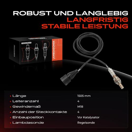 1x Lambdasonde Regelsonde Vor Katalysator für BMW 5er E34 530i 535i M5 7er E32 735i 730i Bild 1x Lambdasonde Regelsonde Vor Katalysator für BMW 5er E34 530i 535i M5 7er E32 735i 730i