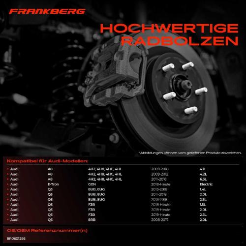 20x Radschraube für VW Touareg CR7 Audi A8 Q3 Q5 8RB Q7 4MB 4MG Q8 4MN Bild 20x Radschraube für VW Touareg CR7 Audi A8 Q3 Q5 8RB Q7 4MB 4MG Q8 4MN