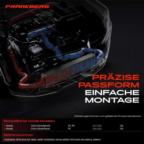 1x Ladeluftkühler Turbokühler für Honda Civic X FC FK Bj ab 2017 1.5L Bild 1x Ladeluftkühler Turbokühler für Honda Civic X FC FK Bj ab 2017 1.5L