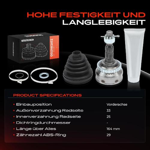 Frankberg 1x Antriebswelle Gelenksatz Vorderachse für Opel Astra F G Kadett E Calibra Vectra Zafira Bild Frankberg 1x Antriebswelle Gelenksatz Vorderachse für Opel Astra F G Kadett E Calibra Vectra Zafira
