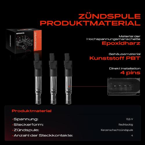 3x Zündmodul Zündspule für VW Golf Passat CC Variant Phaeton Touareg Transporter Bus Kasten Bild 3x Zündmodul Zündspule für VW Golf Passat CC Variant Phaeton Touareg Transporter Bus Kasten