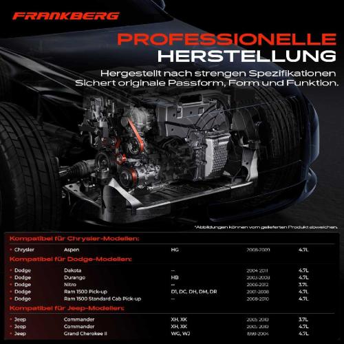 1x Spannrolle Riemenspanner für Jeep Commander Grand Cherokee II/III Dodge Nitro Ram 3.7L 4.7L Bild 1x Spannrolle Riemenspanner für Jeep Commander Grand Cherokee II/III Dodge Nitro Ram 3.7L 4.7L