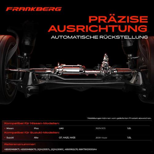 Frankberg 1x Lenkgetriebe Servolenkgetriebe für Nissan Pixo UA0 Suzuki Alto GF Bj ab 2009 Bild Frankberg 1x Lenkgetriebe Servolenkgetriebe für Nissan Pixo UA0 Suzuki Alto GF Bj ab 2009