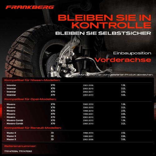 2x Spurstangenkopf Vorderachse für Nissan Interstar Bus Kasten Opel Movano Combi Renault Master II Bild 2x Spurstangenkopf Vorderachse für Nissan Interstar Bus Kasten Opel Movano Combi Renault Master II