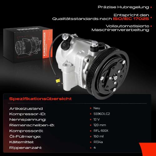 1x Klimakompressor für Smart Fortwo Cabrio Coupe 451 1.0L Bj ab 2007 Bild 1x Klimakompressor für Smart Fortwo Cabrio Coupe 451 1.0L Bj ab 2007