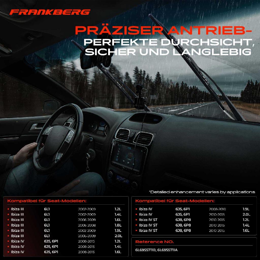 1x Wischermotor Scheibenwischermotor Hinten für Seat Ibiza III 6L1 Ibiza IV 6J5 6P1 6J1