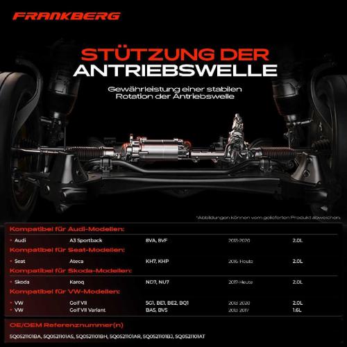1x Lagerung Gelenkwelle Kardanwellenlager für VW Golf Audi A3 Sportback Seat Skoda Bild 1x Lagerung Gelenkwelle Kardanwellenlager für VW Golf Audi A3 Sportback Seat Skoda