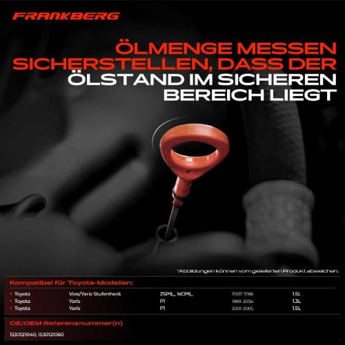 1x Ölmessstab Ölpeilstab Ölstab für Toyota Yaris P1 Vios/Yaris Stufenheck ZSP9 1.3L Bild 1x Ölmessstab Ölpeilstab Ölstab für Toyota Yaris P1 Vios/Yaris Stufenheck ZSP9 1.3L