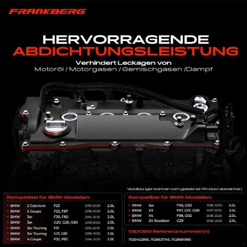 1x Ventildeckel Zylinderkopfhaube für BMW 3er F30 F80 5er F90 G30 X3 X4 Z4 Roadster Bild 1x Ventildeckel Zylinderkopfhaube für BMW 3er F30 F80 5er F90 G30 X3 X4 Z4 Roadster