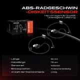 2x ABS Sensor Hinterachse beidseitig für Mazda CX-5 GH KE CX-5 Van KE 2.0L 2.2L 2.5L 2011-2017