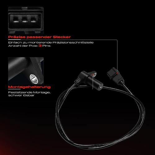 1x Kurbelwellensensor Impulsgeber für Opel Omega A V87 Senator B V88 Frontera A Bild 1x Kurbelwellensensor Impulsgeber für Opel Omega A V87 Senator B V88 Frontera A