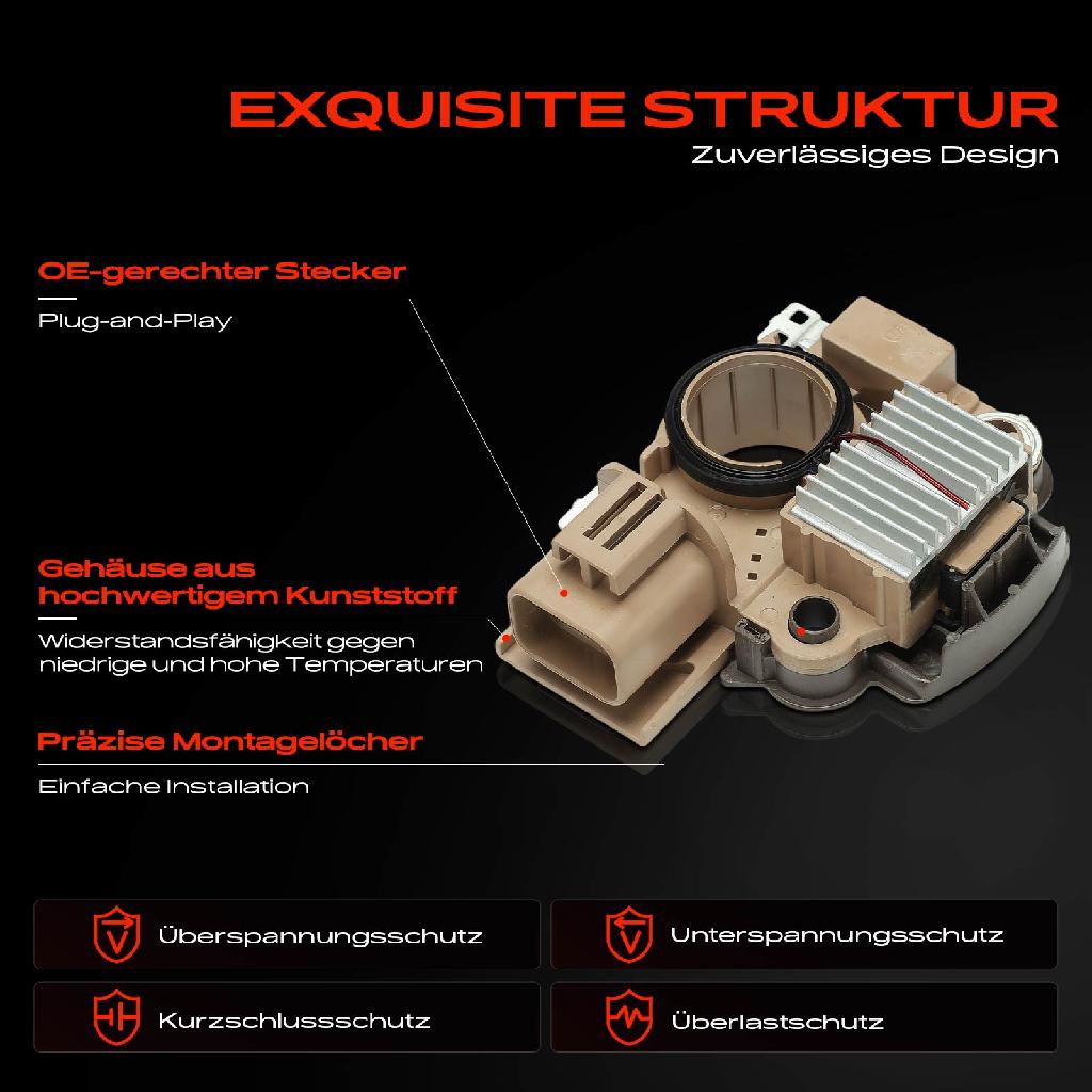 1x Lichtmaschinenregler Generatorregler für Mazda 6 Hatchback GG Stufenheck GG GY