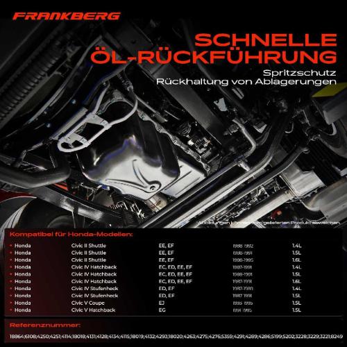 Frankberg 1x Ölwanne Motorölwanne für Honda Civic II EE Civic IV V Rover 200 400 Bild Frankberg 1x Ölwanne Motorölwanne für Honda Civic II EE Civic IV V Rover 200 400