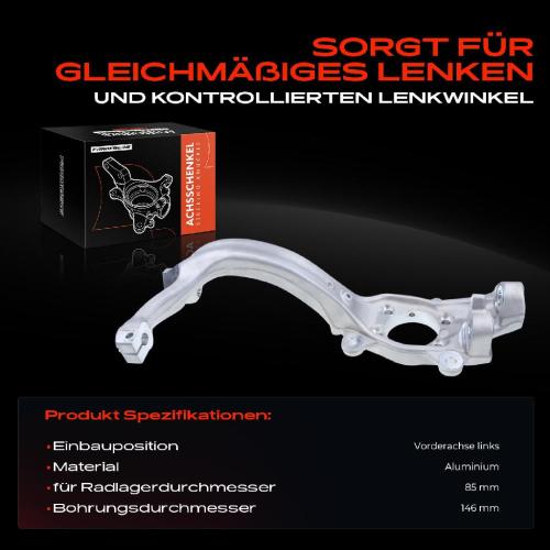 1x Achsschenkel Radaufhängung Vorderachse Links für Audi A6 4F2 4F5 4FH C6 2004-2007 Bild 1x Achsschenkel Radaufhängung Vorderachse Links für Audi A6 4F2 4F5 4FH C6 2004-2007